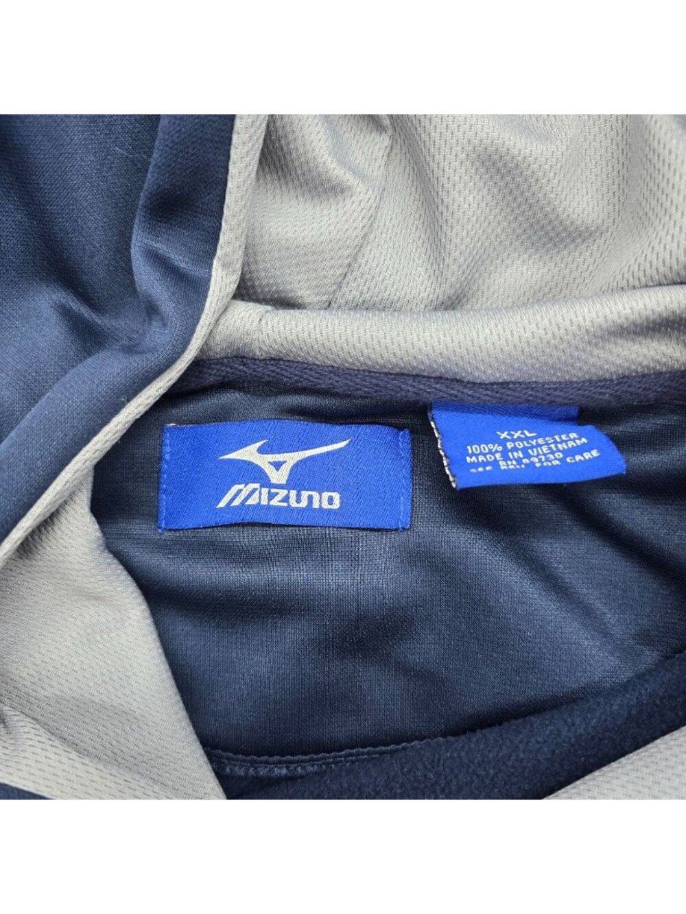 Mizuno Rome Braves Hoodie Men’s XXL Navy Blue Pullover Sweatshirt Baseball Gear - Picture 5 of 11